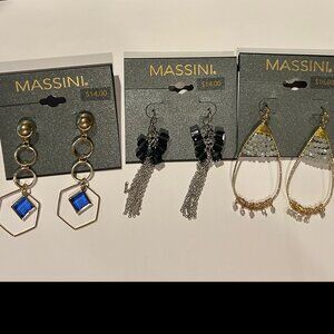 Massini Earrings (3 pairs)